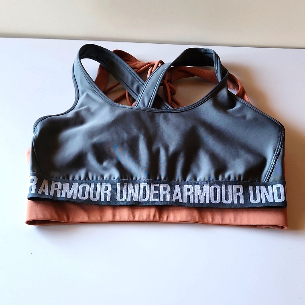 Under Armour and First Health Sports Bra Set - Black and Tan. - Picture 9 of 11